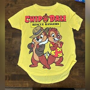 Disney Chip N Dale  Rescue Rangers yellow shirt Junior 7-9 Medium